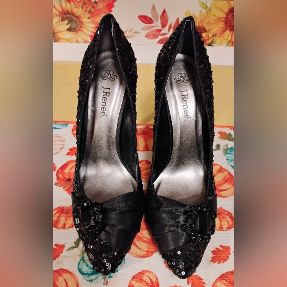 J. RENEE BLACK HEELS